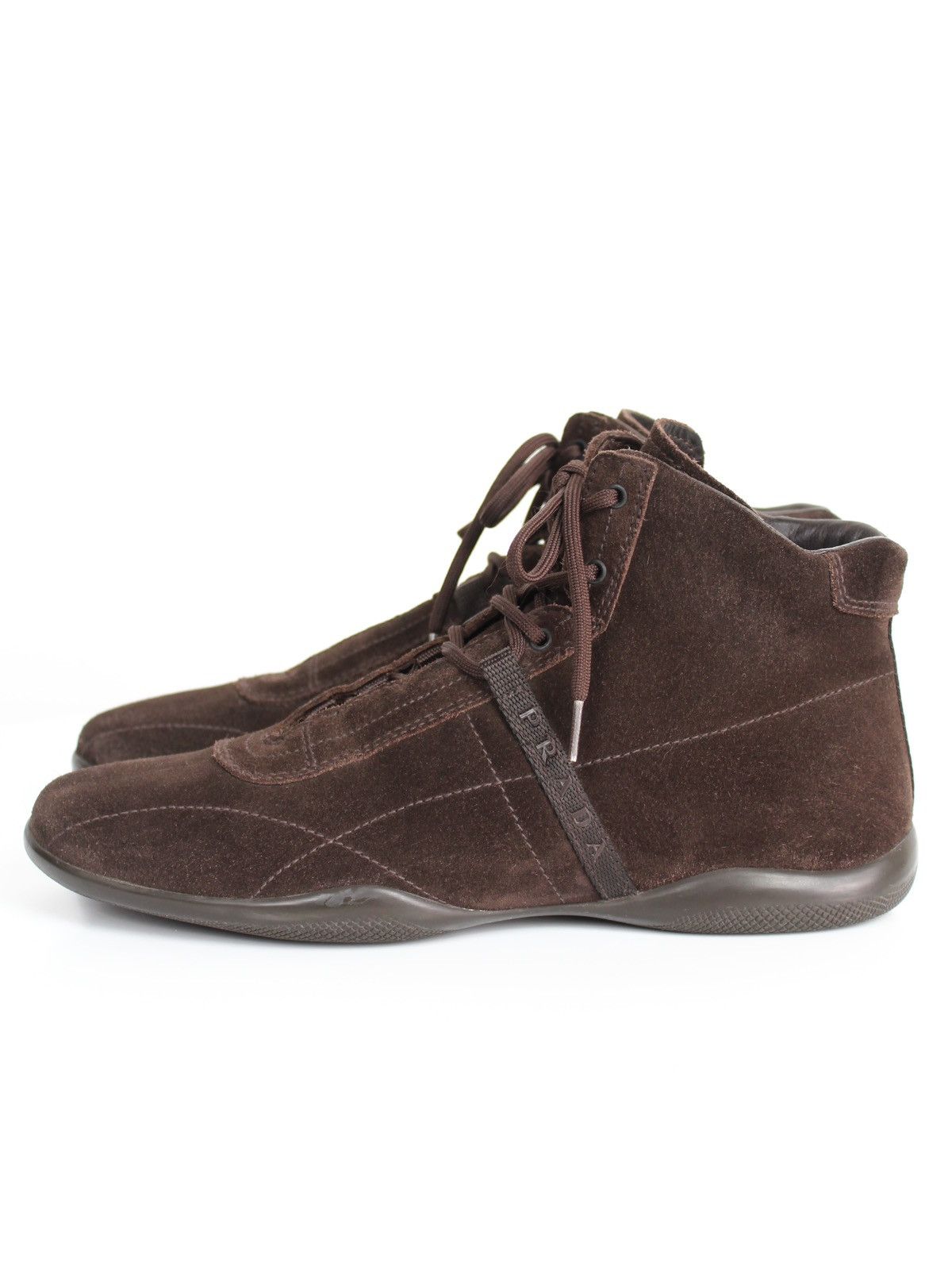 Prada Prada Sport Linea Rossa 00s Brown Suede Sneakers Size US 8 / IT 38 - 2 Thumbnail