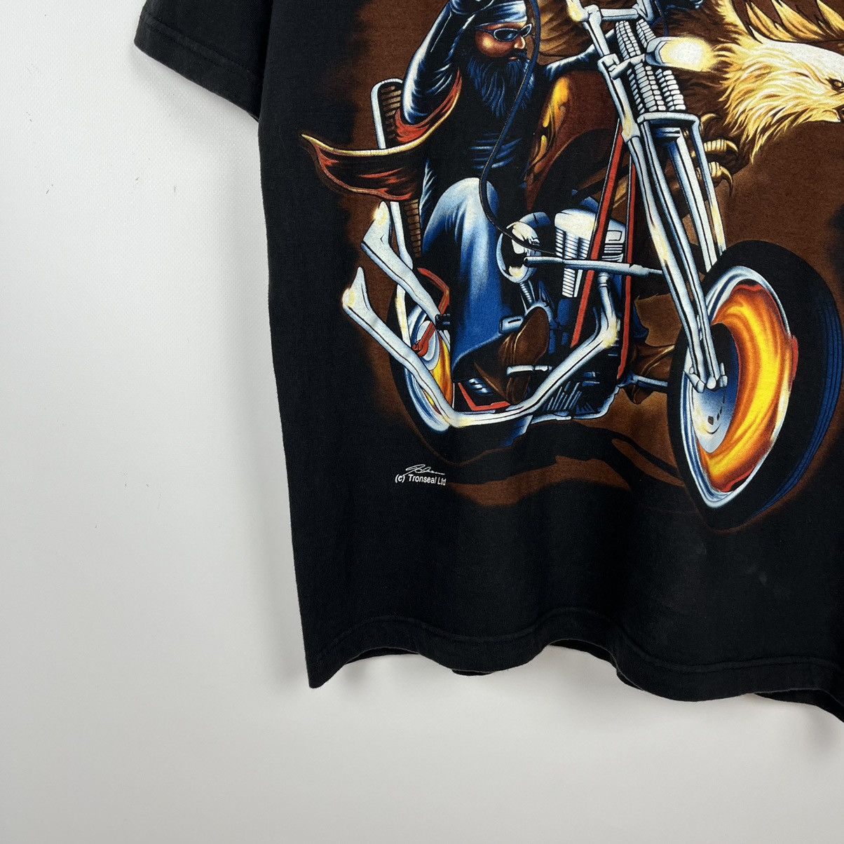 Harley Davidson Vintage Harley Davidson style Biker graphic tee 90’s Size US M / EU 48-50 / 2 - 4 Thumbnail