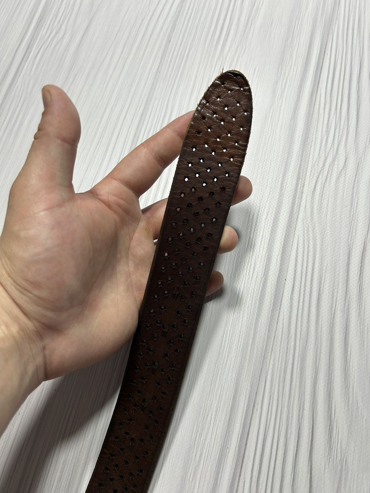 Dolce & Gabbana Vintage Y2K Dolce Gabbana Leather Belt Length 95cm Size ONE SIZE - 9 Thumbnail