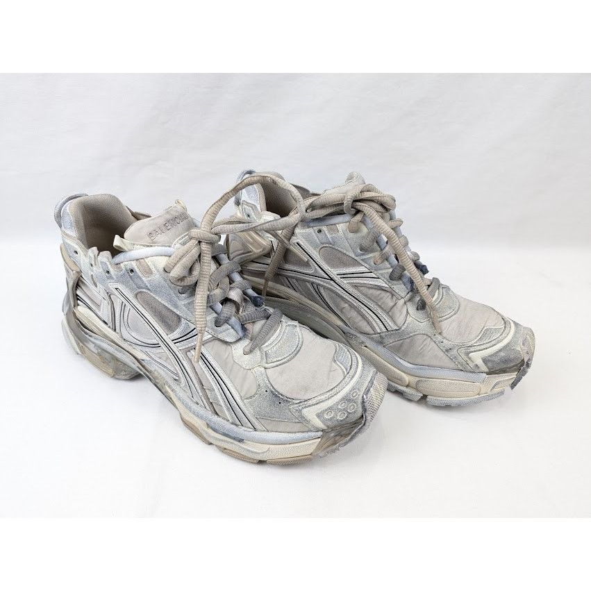 Balenciaga o1rshd1 Q:2 / Nylon/Suede/Mesh/w Runners in Beige Size US 11 / EU 44 - 14 Thumbnail