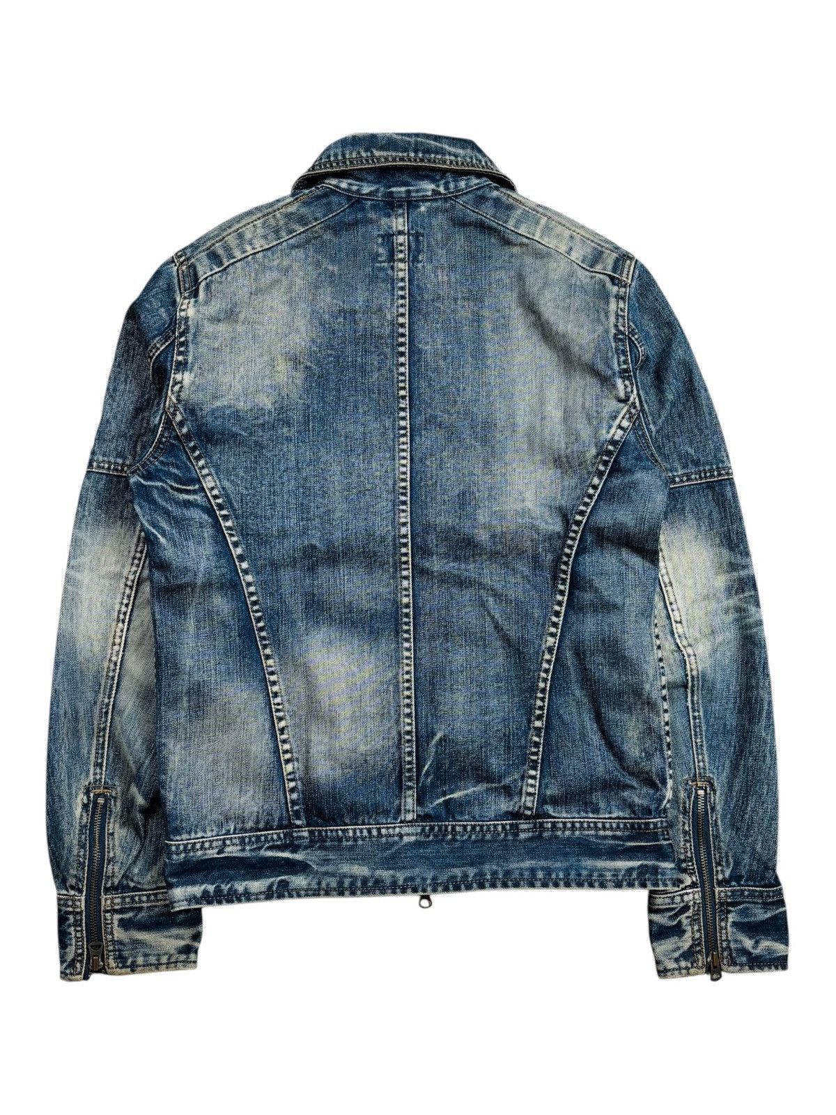 If Six Was Nine 2000s Rattle Trap - Apocalypse Style Mud Wash Denim Jacket Size US M / EU 48-50 / 2 - 3 Thumbnail
