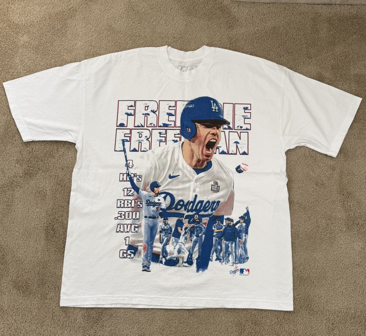 MLB × Other Los Angeles Dodgers Freddie Freeman Tee Size US XL / EU 56 / 4 - 1 Thumbnail