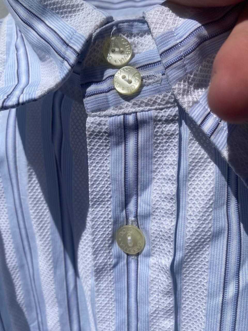 Dolce & Gabbana Vintage Dolce & Gabbana y2k Striped Italy Shirt Button Ups Size US M / EU 48-50 / 2 - 5 Thumbnail