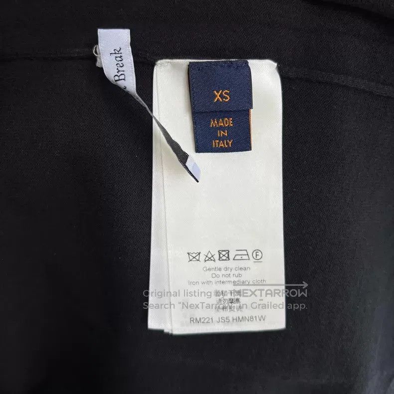 Louis Vuitton Louis Vuitton Black Patchwork Letter Logo Knit Short Sleev Size US XS / EU 42 / 0 - 4 Thumbnail