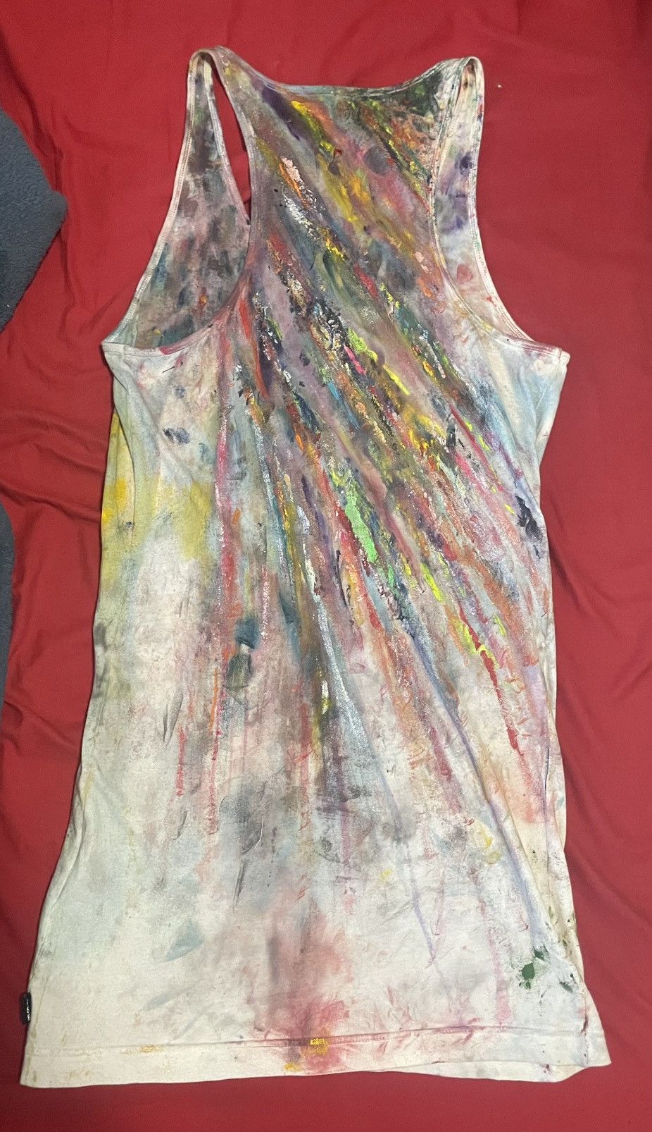 Le Grande Bleu (L.G.B.) Le Grand Bleu 1/1 Rainbow Multi-Color Paint Design Tanktop Size US M / EU 48-50 / 2 - 2 Thumbnail