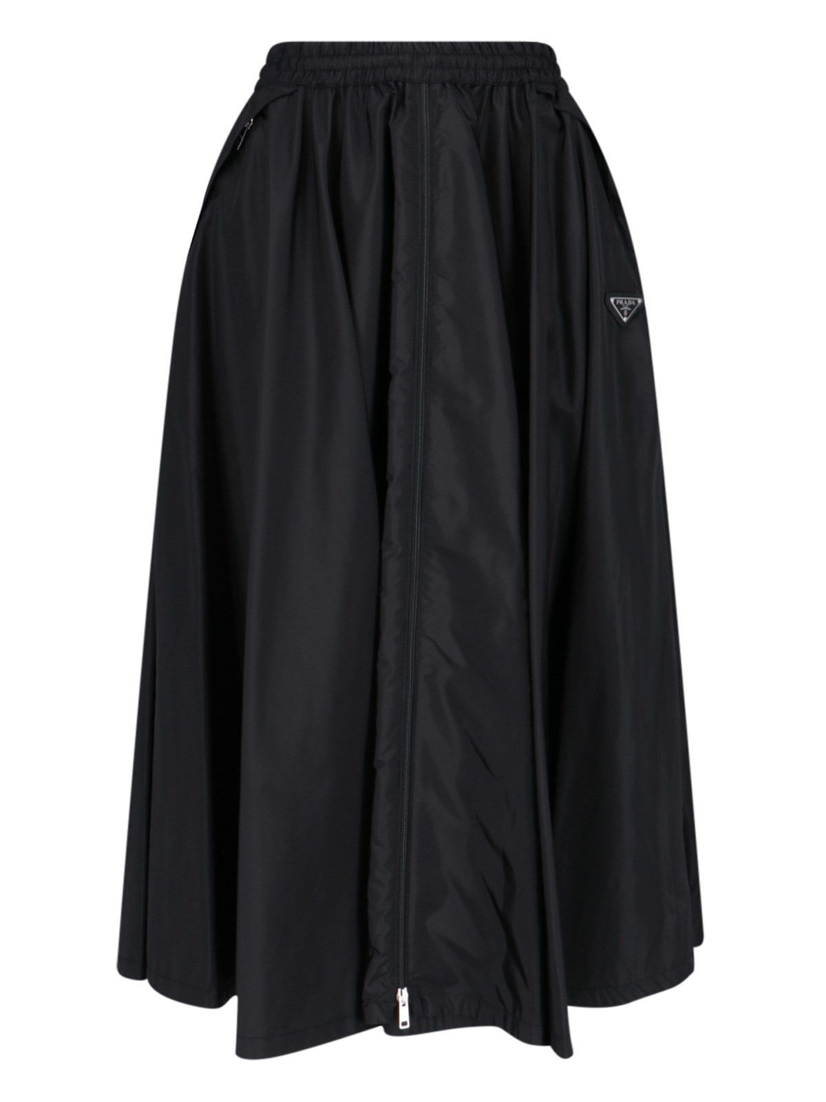 Prada FLARED LOGO SKIRT Size 27" / US 4 / IT 40 - 1 Thumbnail