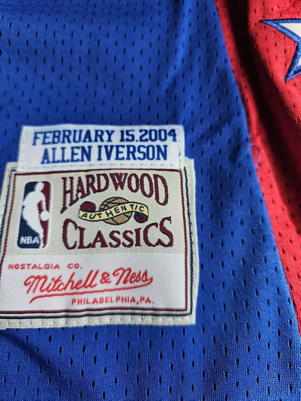 NBA 2004 NBA All Star #3 Allen Iverson Jersey Size US XL / EU 56 / 4 - 4 Thumbnail