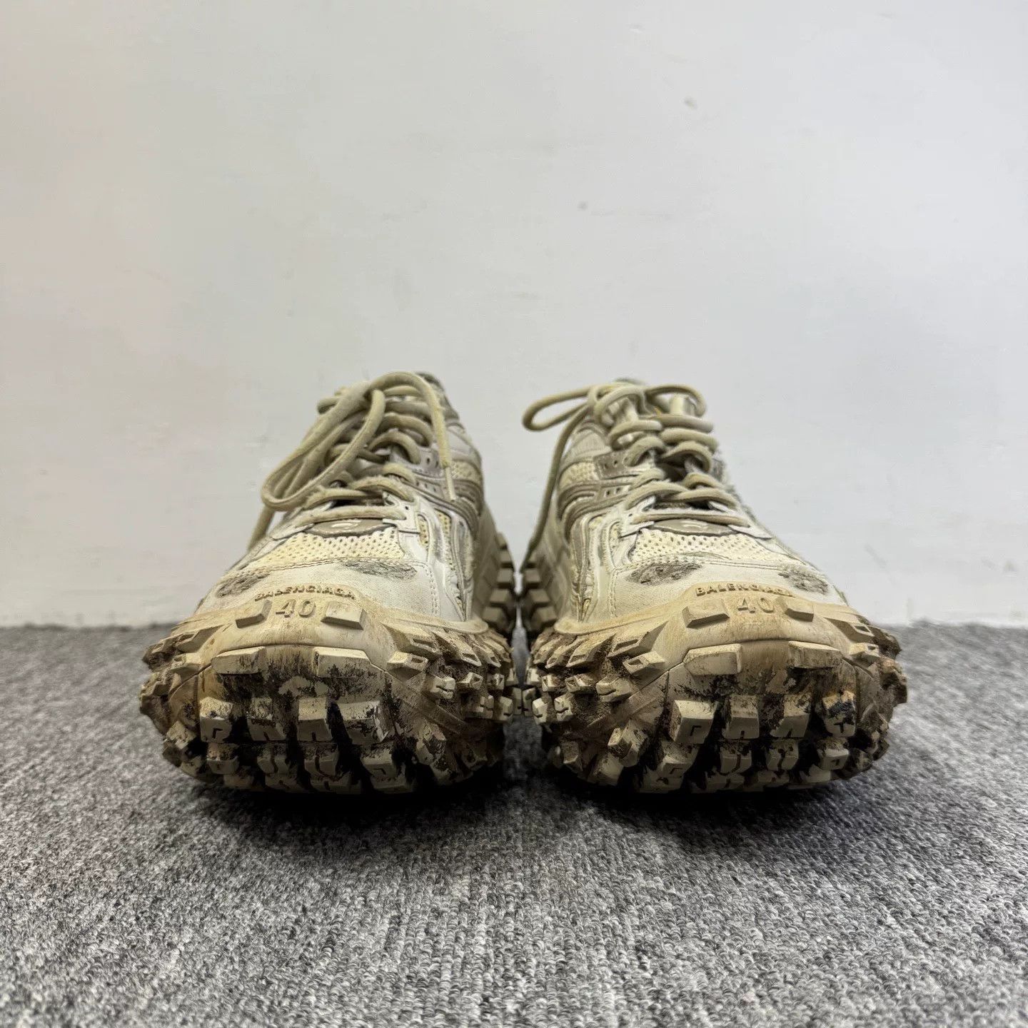 Balenciaga balenciaga mud-dyed distressed tire shoes. Size US 7 / EU 40 - 2 Thumbnail