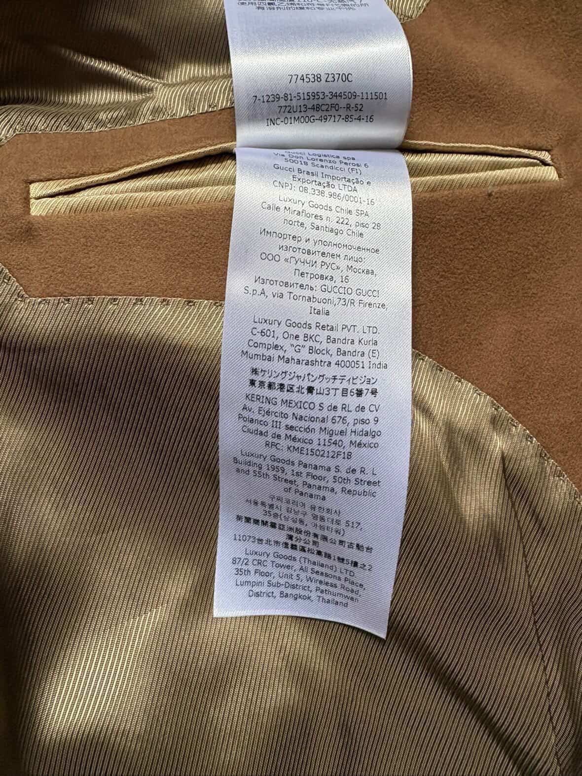 Gucci Gucci mens single breasted coat Size US L / EU 52-54 / 3 - 9 Thumbnail