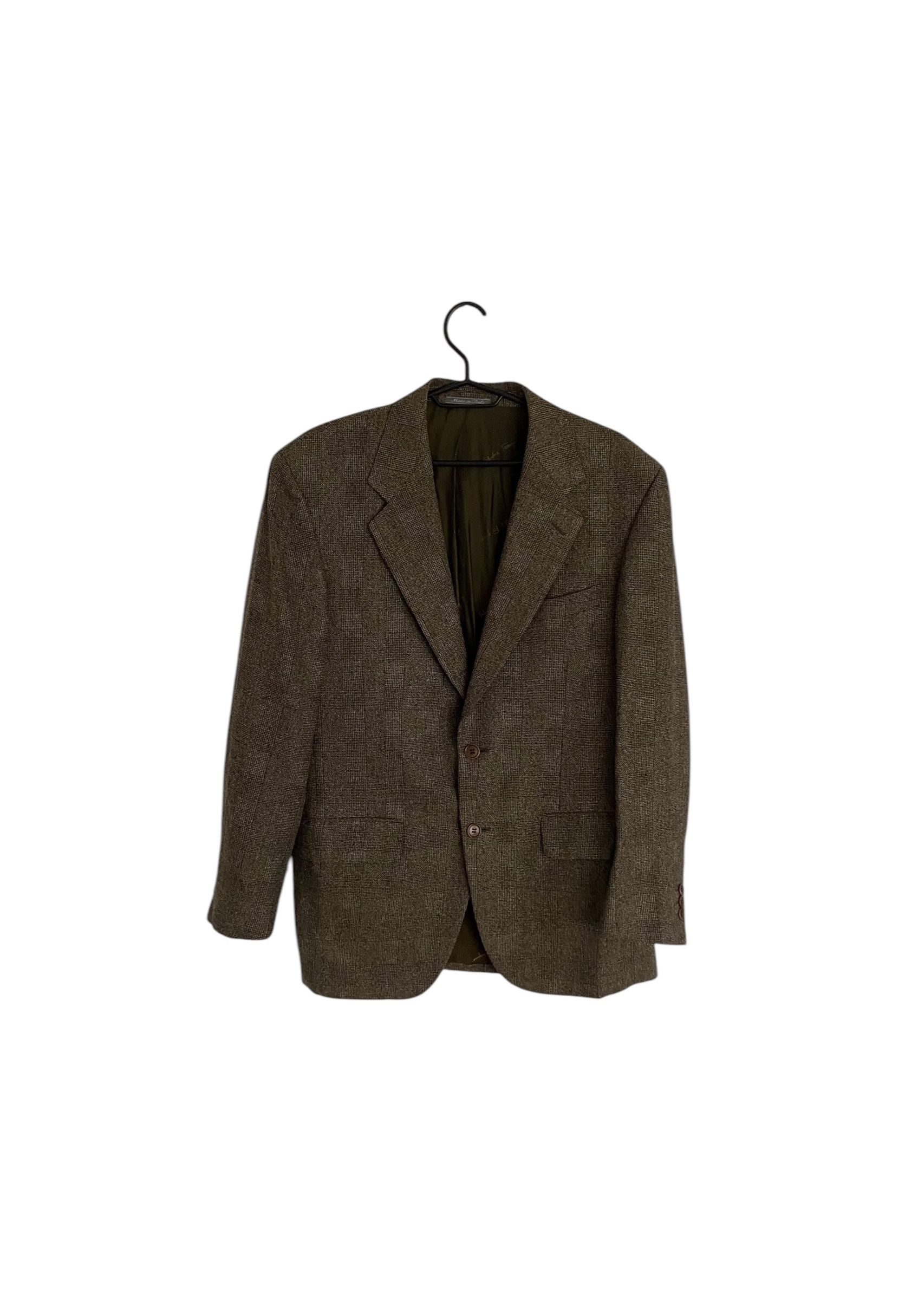 Salvatore Ferragamo Salvatore Ferragamo checkered silk blazer Size 48R - 1 Thumbnail