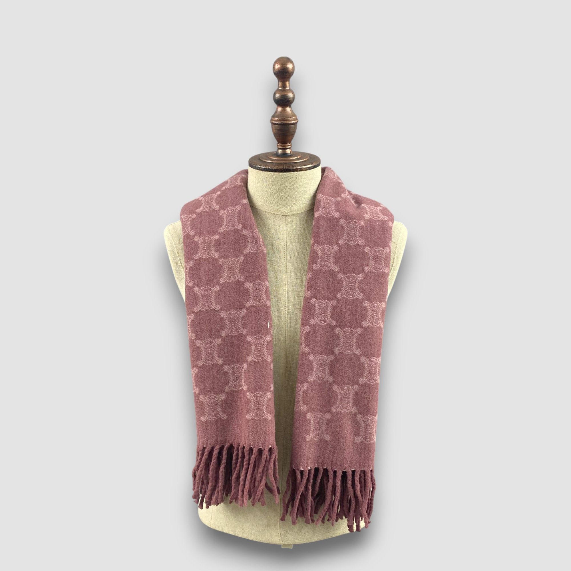 Celine Vintage Celine Scarf Muffler Wool Babushka Stole Scarves Size ONE SIZE - 1 Thumbnail