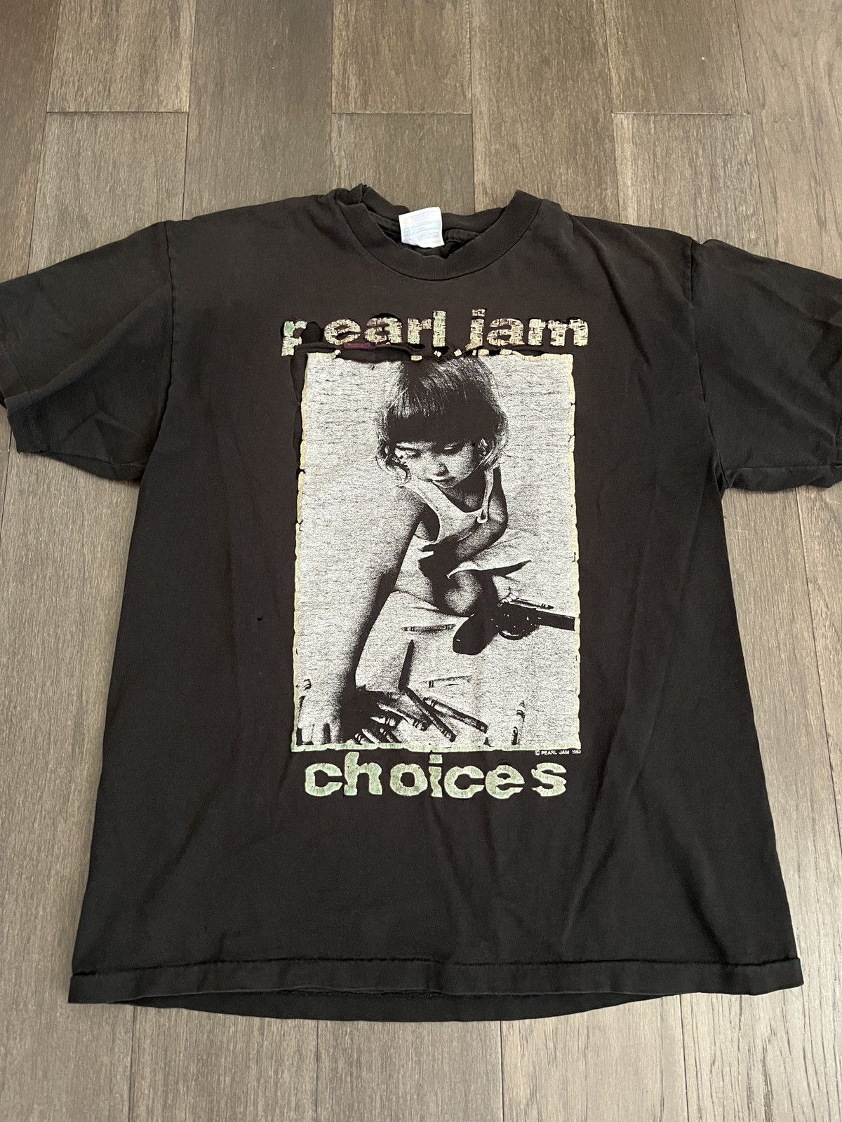 T-shirt Pearl Jam Drop In The Park 1992 – Taille XL, Vintage, édition Concert Rare