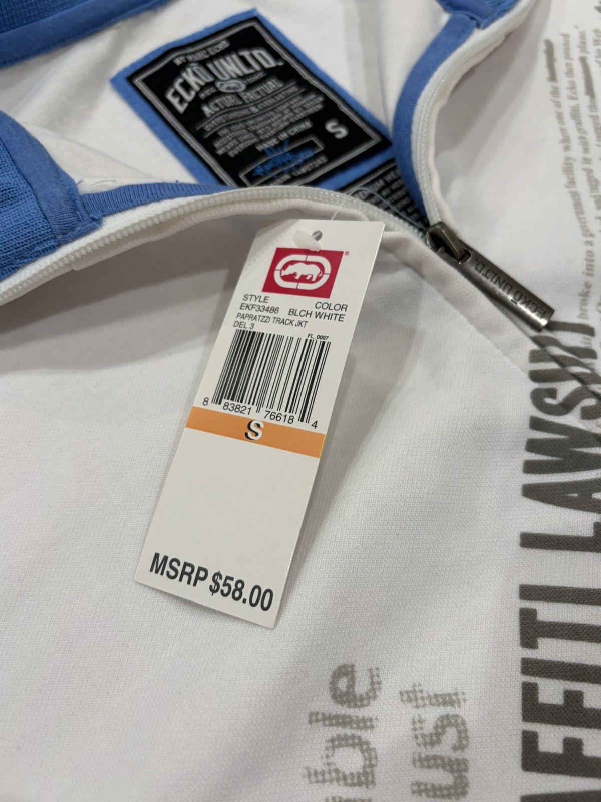Ecko Unltd. NWT Vintage Y2k Ecko Unltd. Graffiti AOP Track Jacket White Size US M / EU 48-50 / 2 - 3 Thumbnail