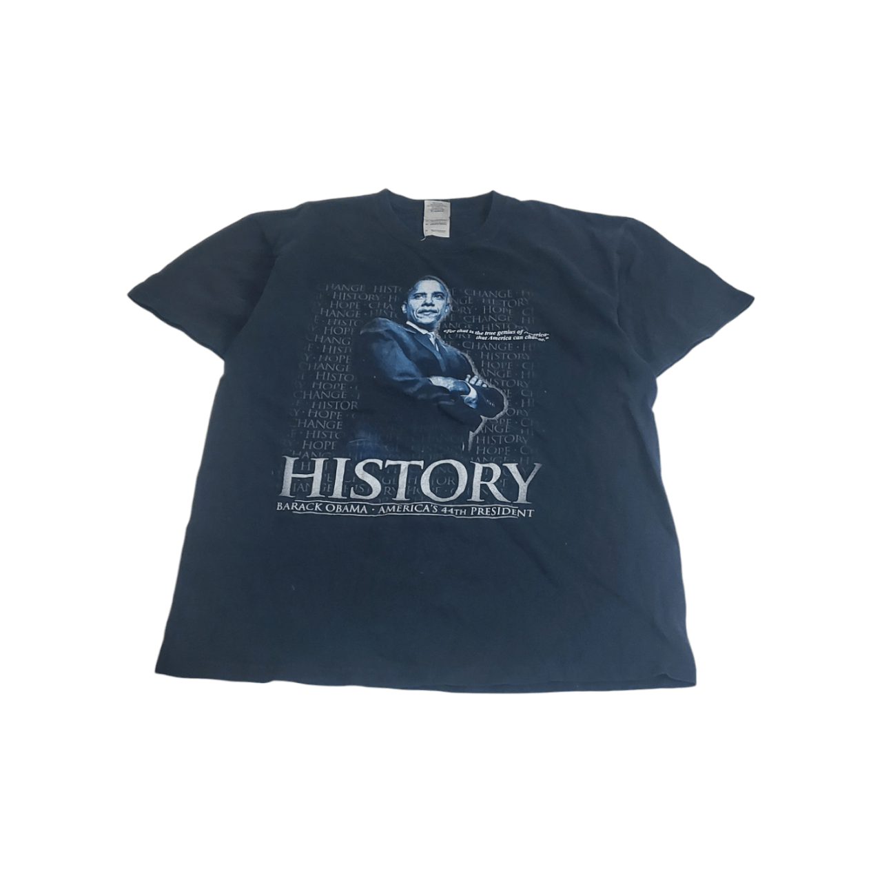 Vintage 2008 Barrack Obama History T-Shirt Size US M / EU 48-50 / 2 - 1 Thumbnail