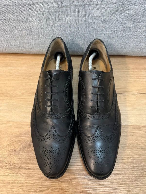 Barker Barker England Turing Calf Leather Oxford Brogue UK10 44 Size US 11 / EU 44 - 4 Thumbnail