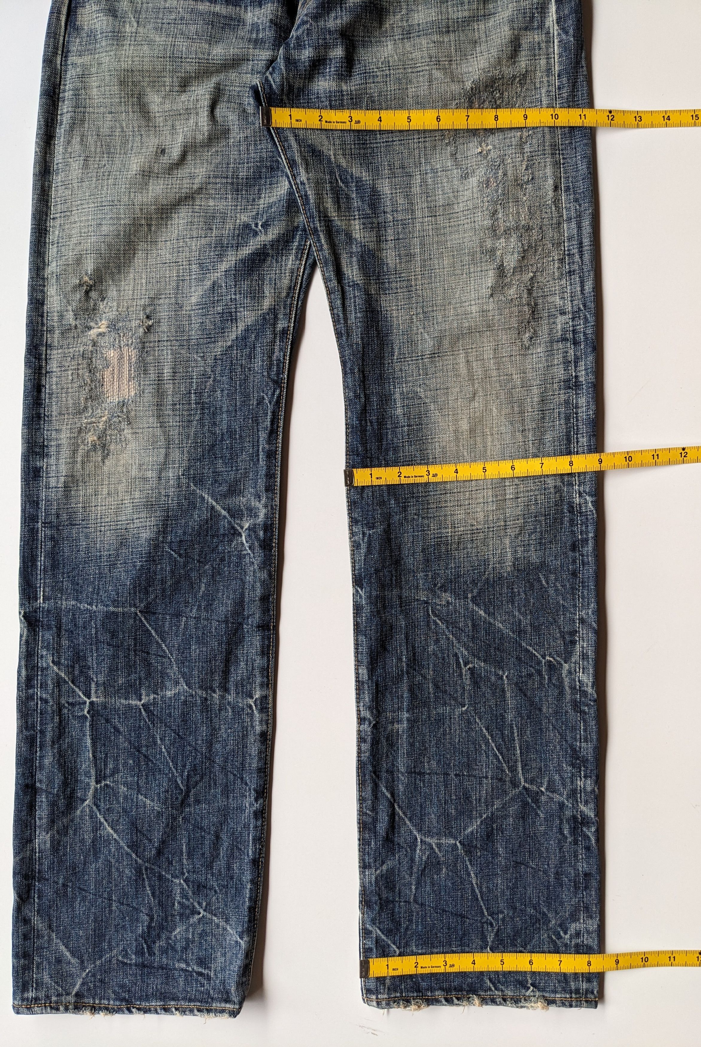 Eternal × Japanese Brand × Jean Eternal clawmark faded 18oz jeans Size US 32 / EU 48 - 10 Thumbnail