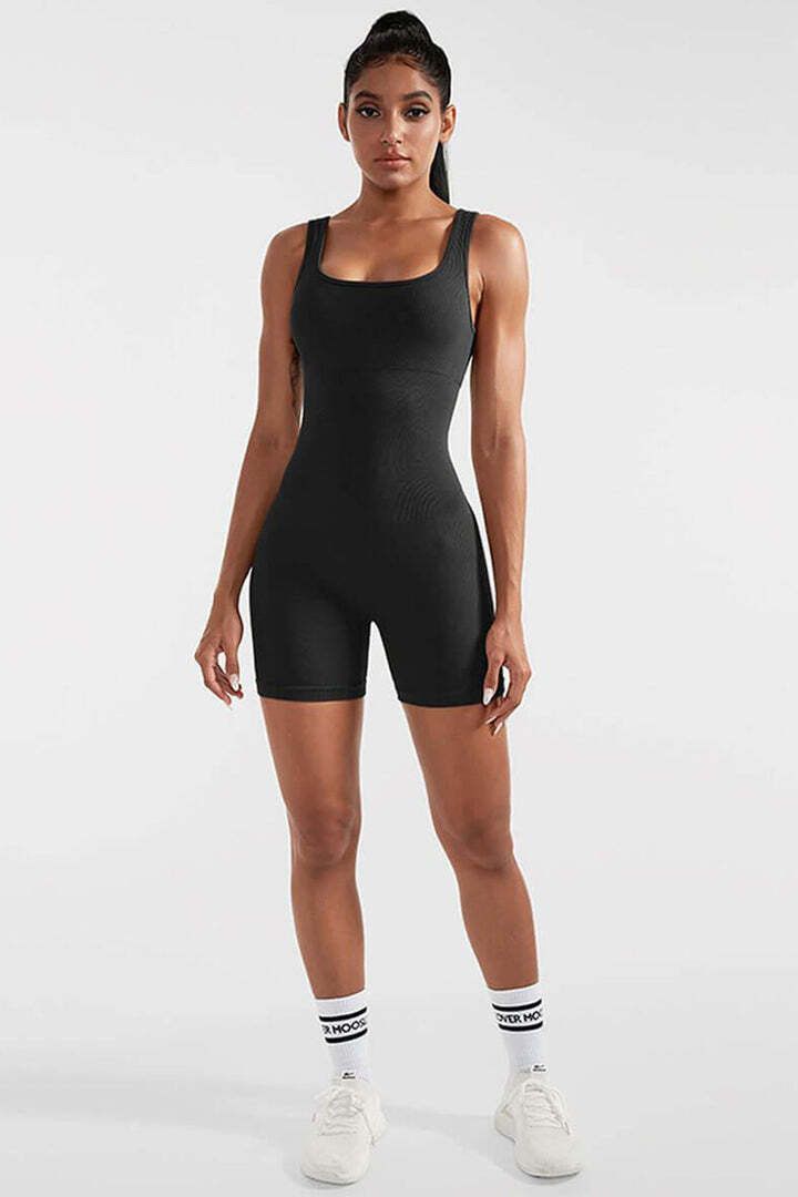 Other Mooslover Ribbed Tummy Control Seamless Romper in Black - S Size XXL / US 16-18 / IT 52-54 - 6 Thumbnail
