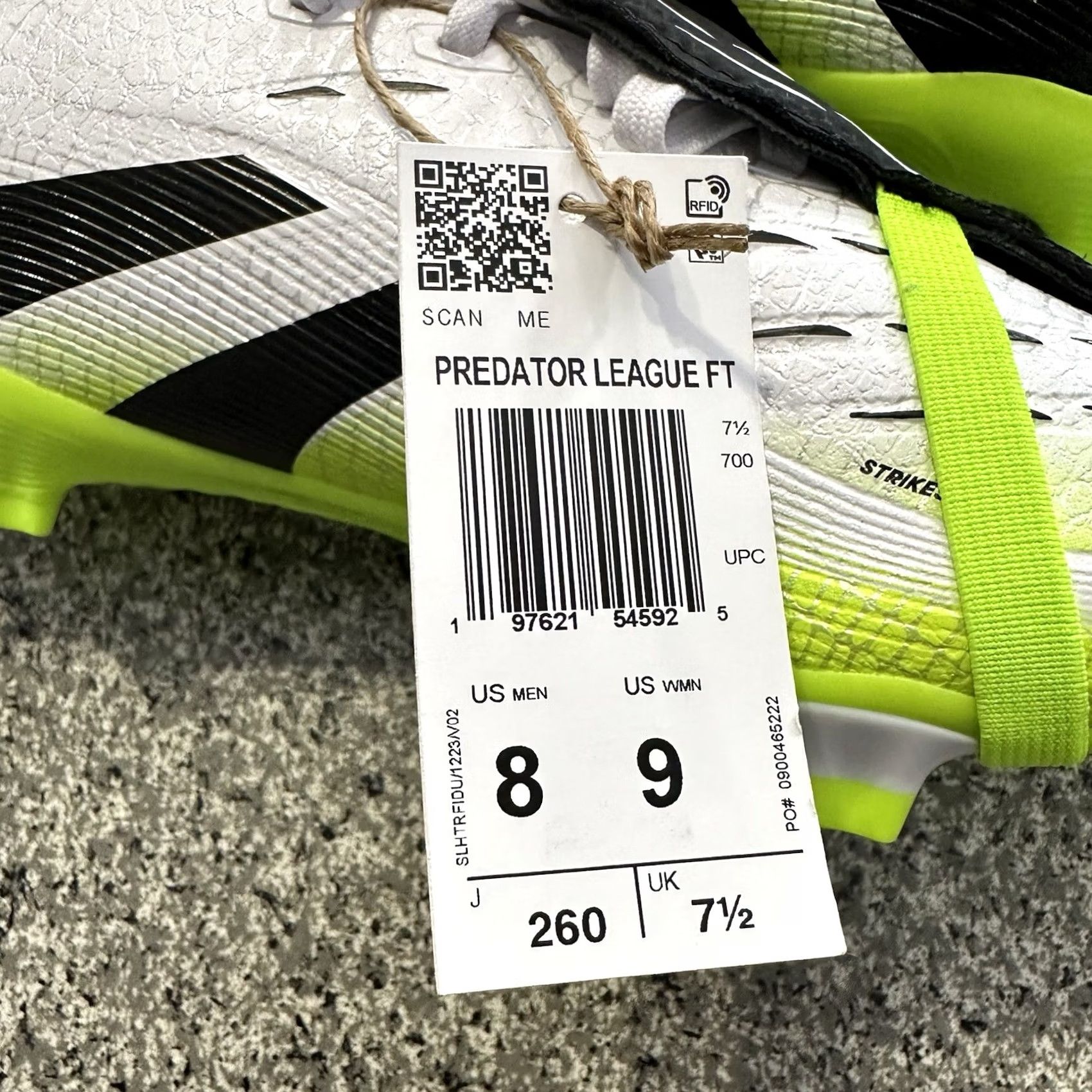 Adidas adidas Predator League Soccer Cleats Mens 8 Womens 9 Predator League Firm Ground White Multi-Pattern Soccer Shoes Men's 8 9 US Size Size US 8 / IT 38 - 4 Thumbnail