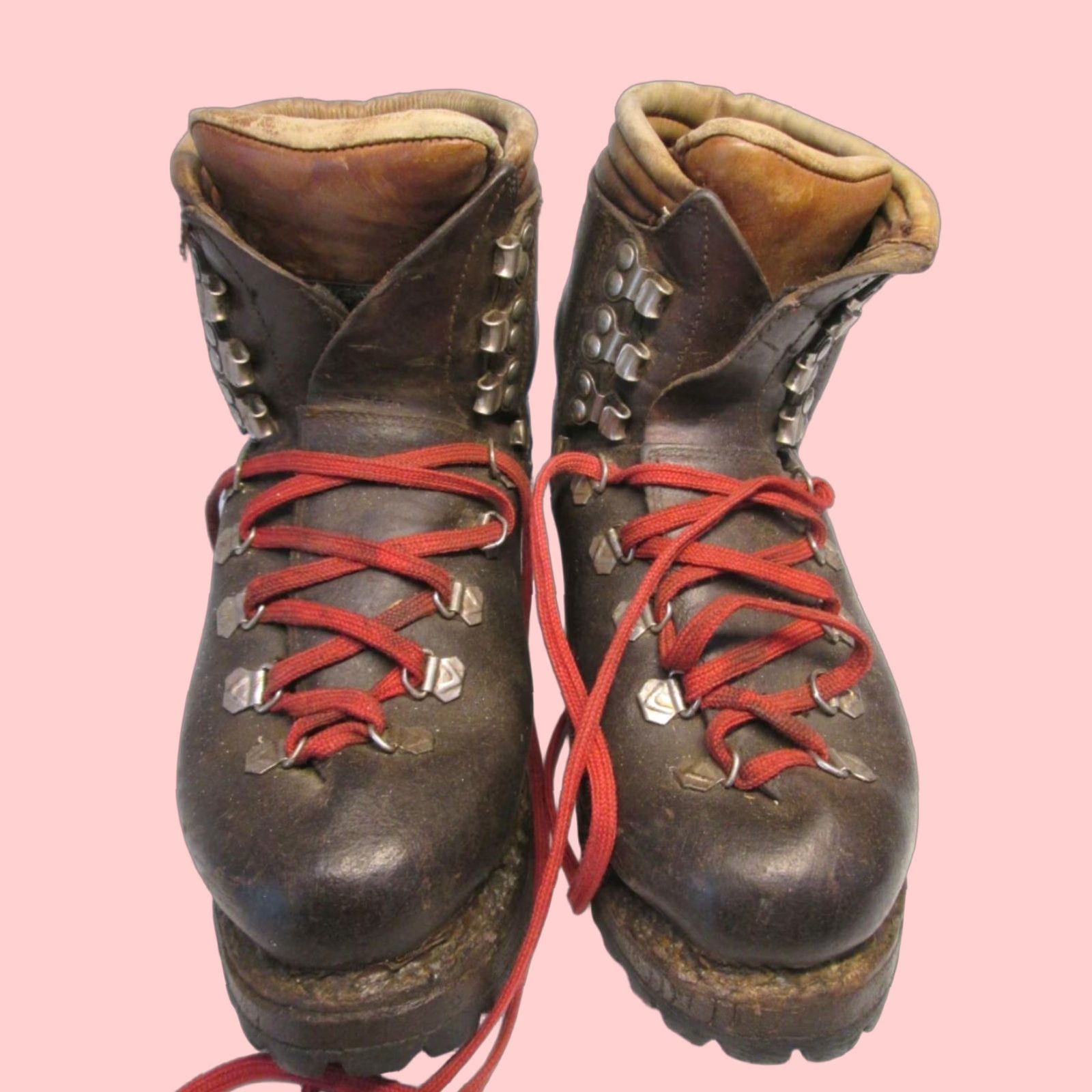 Vintage Kastinger Austria Snow Boots Womens Size 10 Brown Leather Comfort Ankle Low Heel Shoes