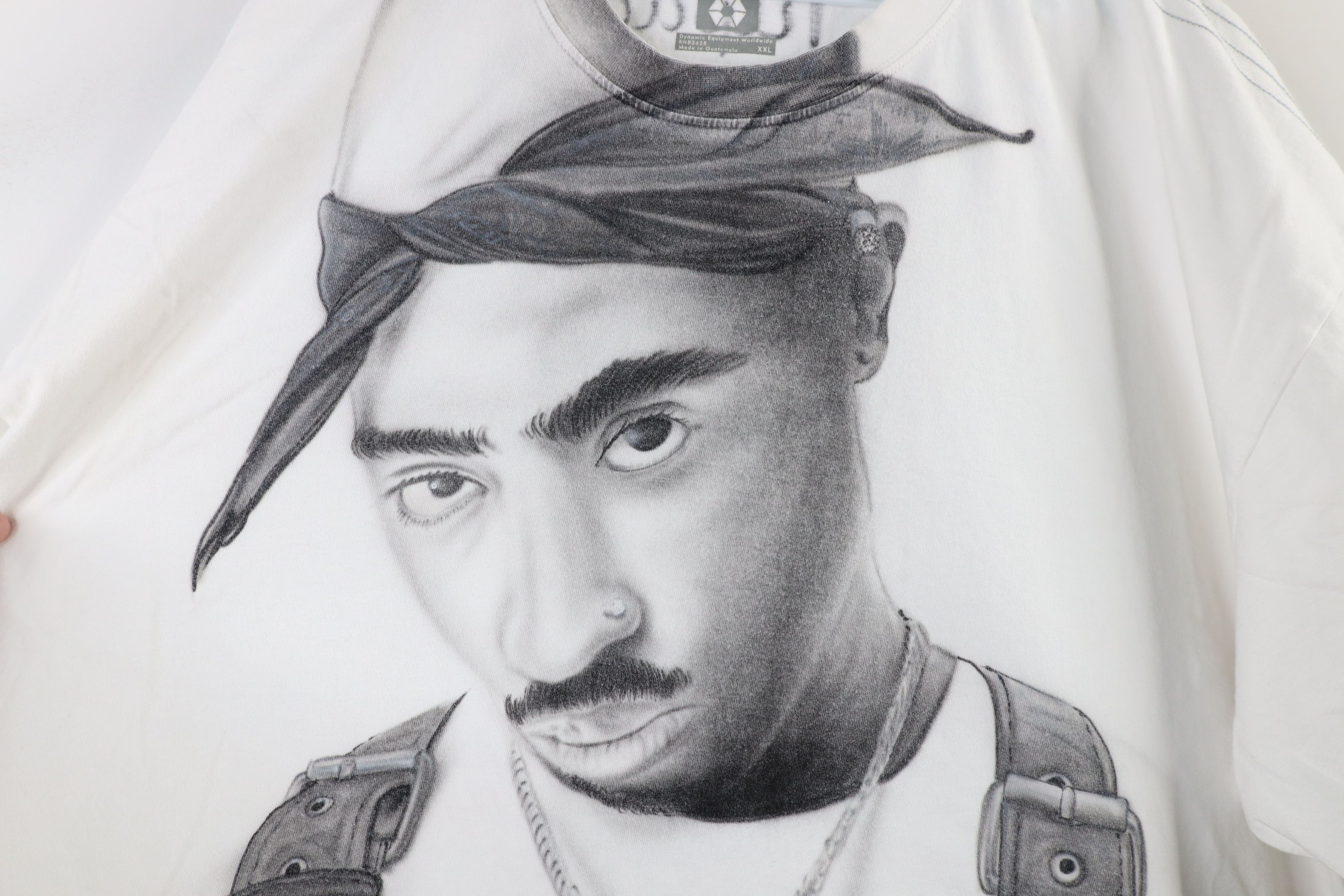 Southpole × Vintage Vintage Southpole Distressed Airbrush 2Pac Rap Tee T-Shirt Size US XXL / EU 58 / 5 - 5 Thumbnail