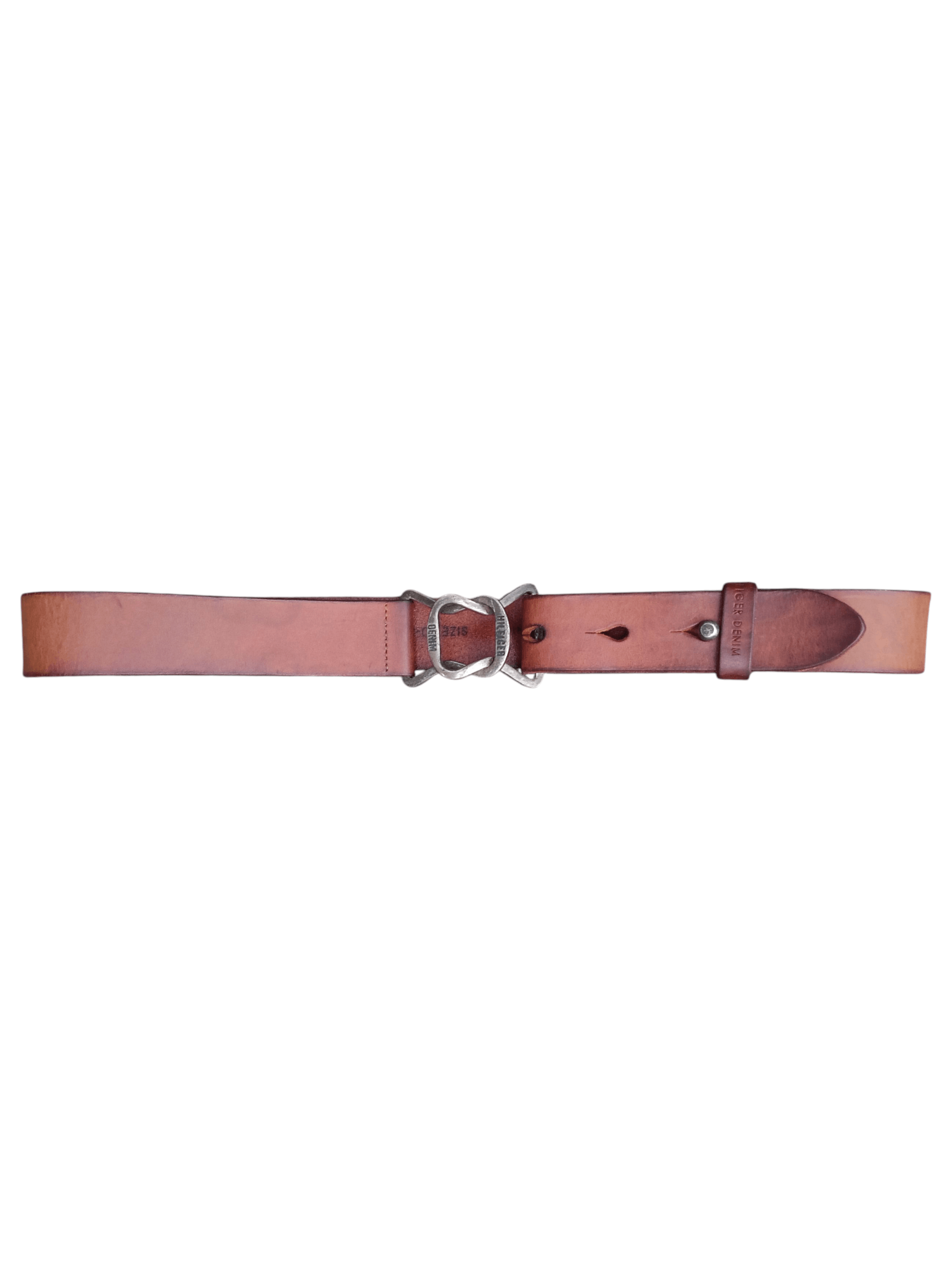Vintage Y2K Tommy Hilfiger Cream Leather Monogram Belt M Rare Tommy Hilfiger Vintage Tommy Hilfiger Belt Leather Big Logo  main image 2