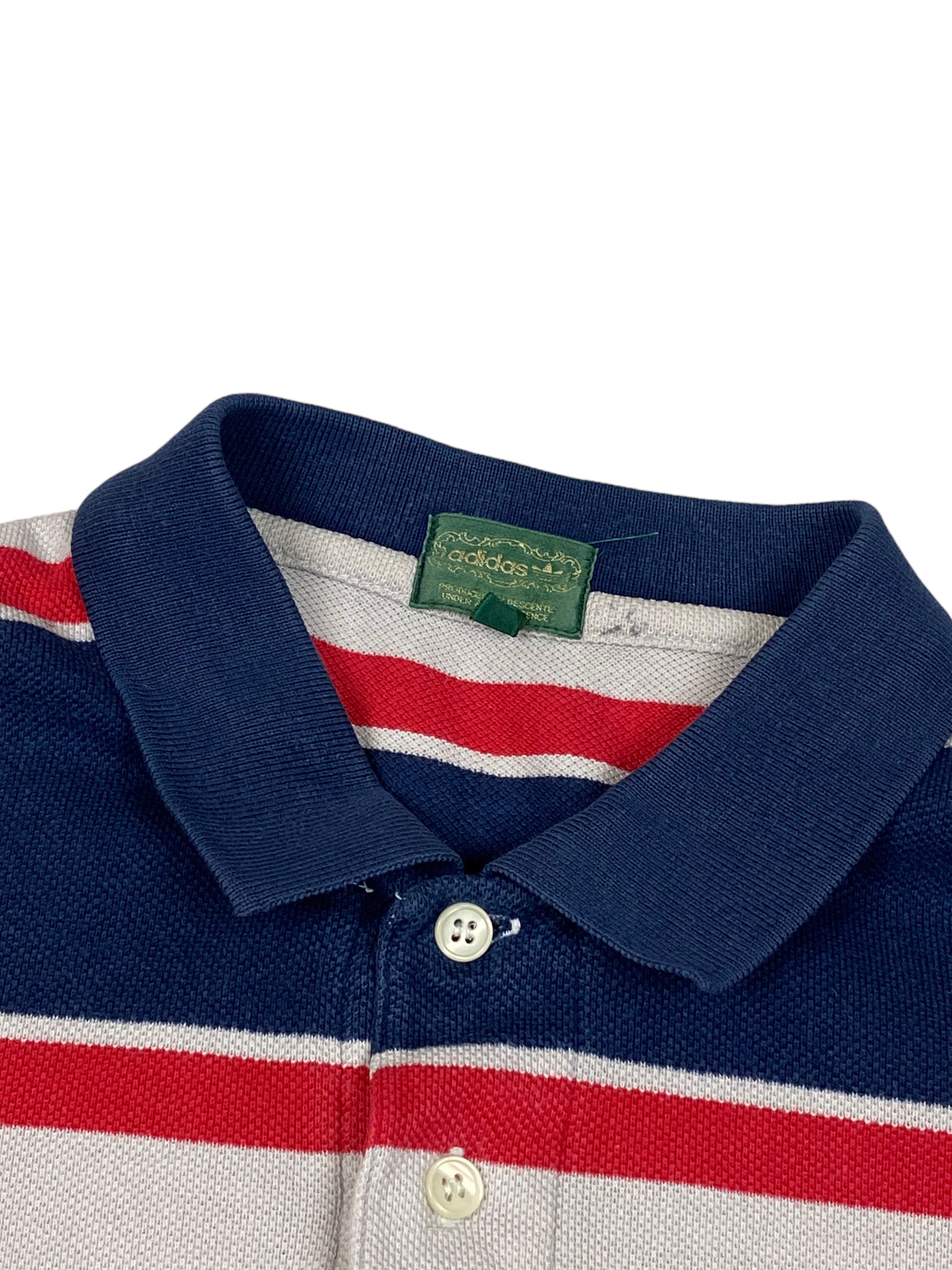 Adidas 90s Vintage ADIDAS Striped Polo Shirt M704 Size US M / EU 48-50 / 2 - 5 Thumbnail