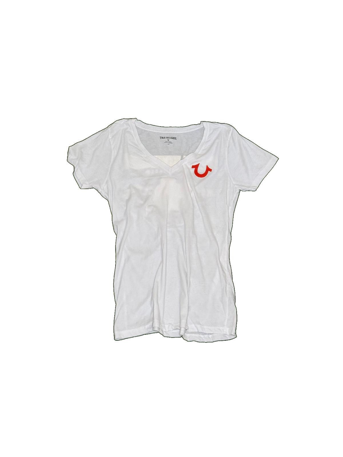 True Religion Ladies True Religion V-Neck T-Shirt Size L / US 10 / IT 46 - 1 Preview