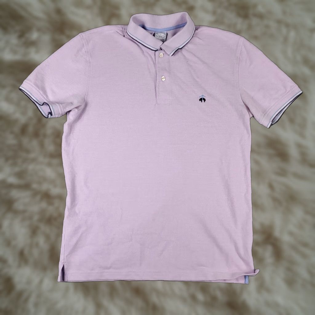 Brooks Brothers VINTAGE Brooks Brothers Polo Shirt Men Large Purple Casual 90s Red White Blue Preppy Size US L / EU 52-54 / 3 - 1 Thumbnail