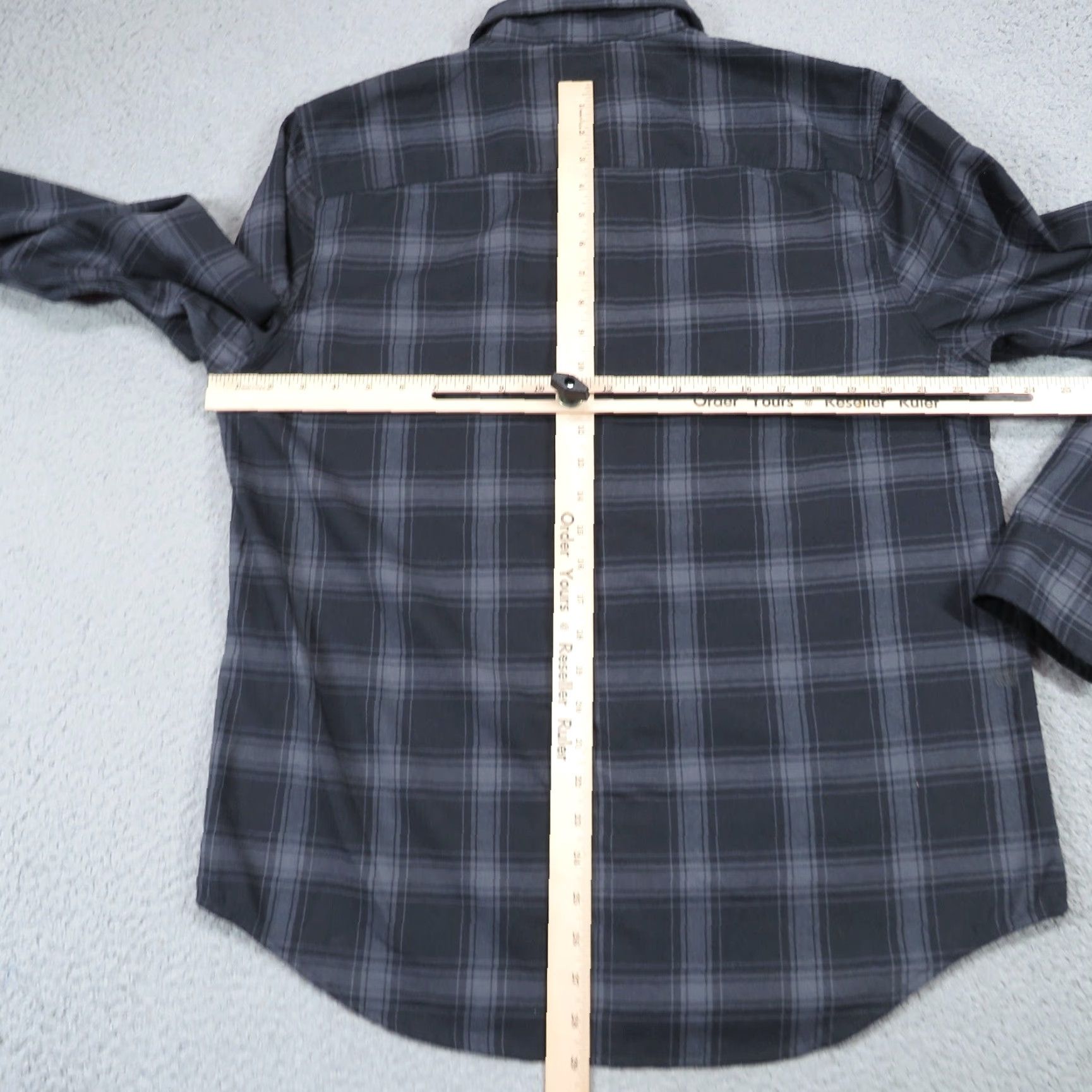 Vintage Mack Weldon Shirt Mens Large Grey Plaid Wool Polyester Flannel Blend Soft Pocket Button-Up Shirt Mens Large Grey Plaid Wool Polyester Flannel Pocket Size US L / EU 52-54 / 3 - 5 Thumbnail