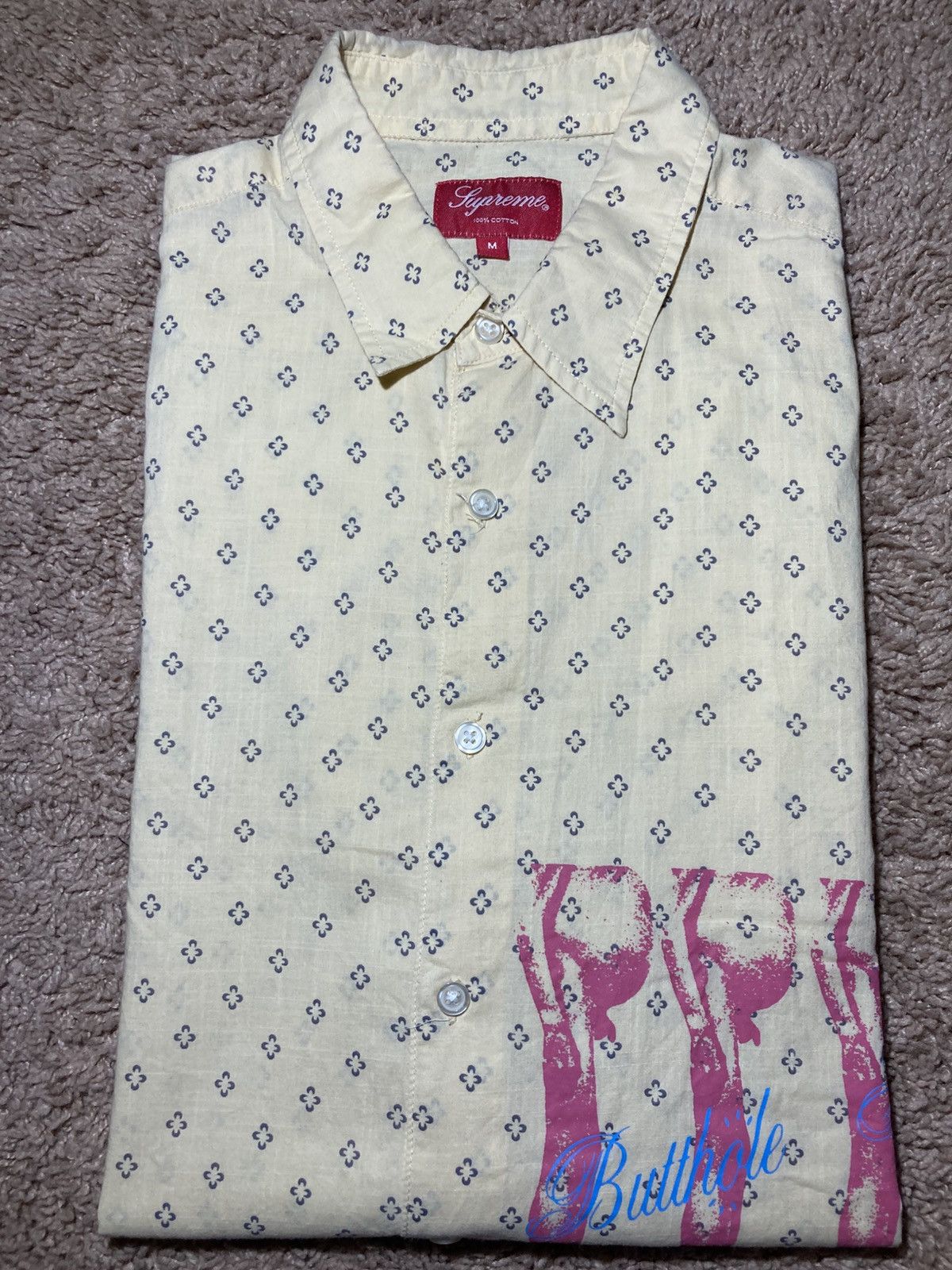 Supreme SS21 Supreme Butthole Surfers Shirt Yellow Album Music 2021 Size US M / EU 48-50 / 2 - 1 Thumbnail