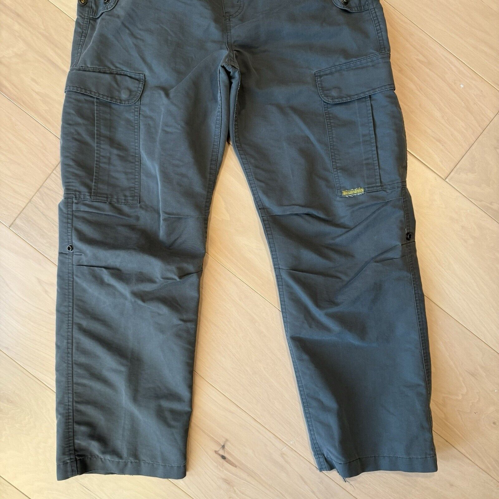 Levi's × Vintage Vintage Levis Silver Tab Cargo Pants 37 Dark Gray 90s Baggy Size US 37 - 4 Thumbnail
