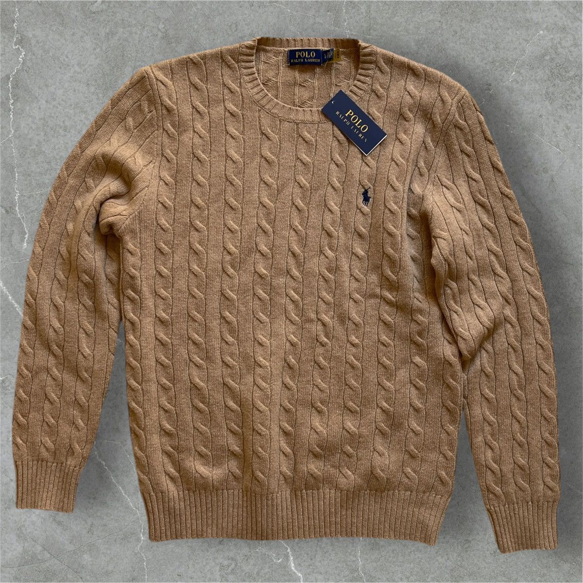 Polo Ralph Lauren Beige Polo Ralph Lauren cashmere wool knit Size US L / EU 52-54 / 3 - 1 Thumbnail