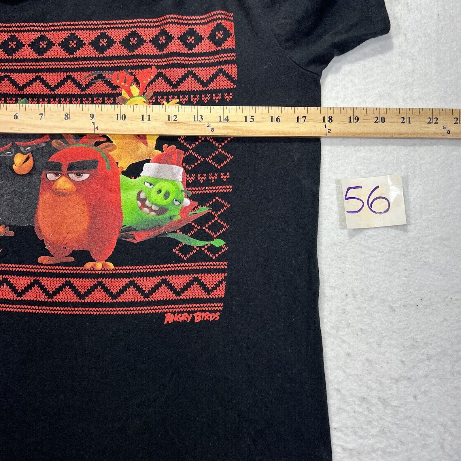 Other Angry Birds Movie Small Christmas Black Graphic T Shirt Size US S / EU 44-46 / 1 - 7 Thumbnail