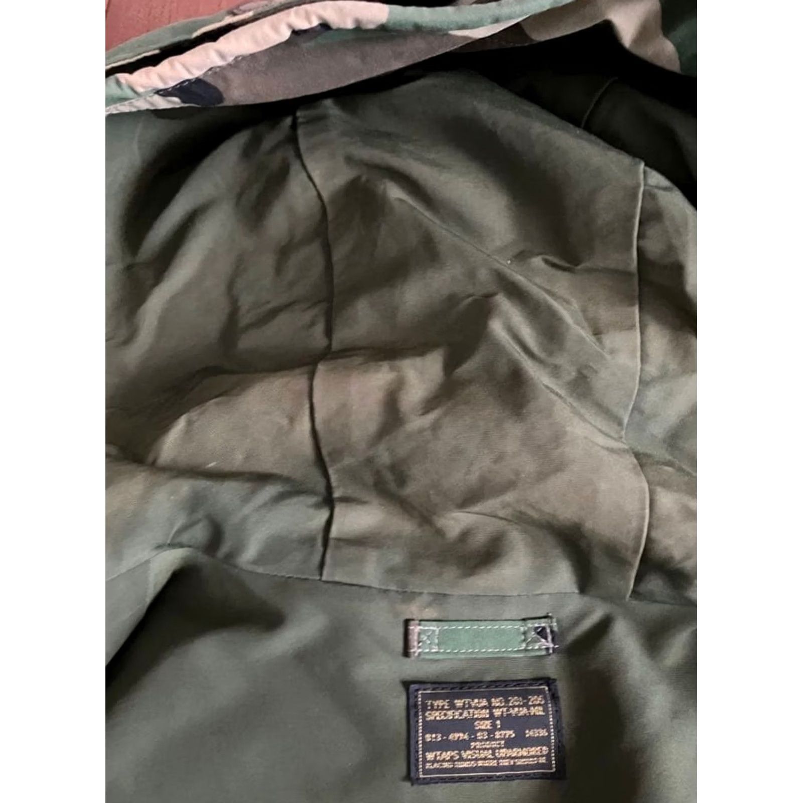 Wtaps WTAPS Jacket ECWCS 13SS 131GWDT-JKM02 Green Black Size:S Mens Nylon Tafteta Tetramex 68x48x44 Used Woodland 90s 2000s Size US S / EU 44-46 / 1 - 6 Thumbnail