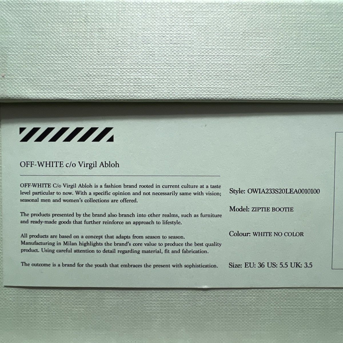 Off-White × Virgil Abloh Off-White Virgil Abloh Leather Zip Tie Pointed Toe Bootie 36 Size US 5.5 / IT 35.5 - 20 Thumbnail