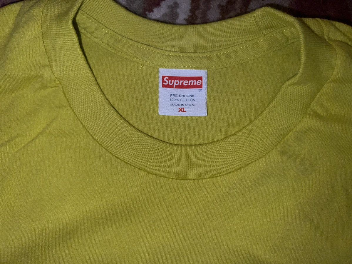 Supreme supreme DRAGON tee - sulfur color Size US XL / EU 56 / 4 - 3 Thumbnail
