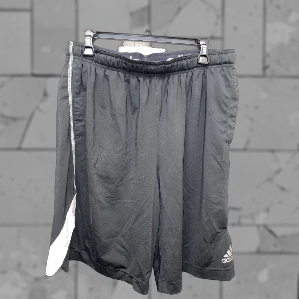 Adidas Adidas Climalite Black Athletic Shorts Mens L Size US 33 - 1 Thumbnail