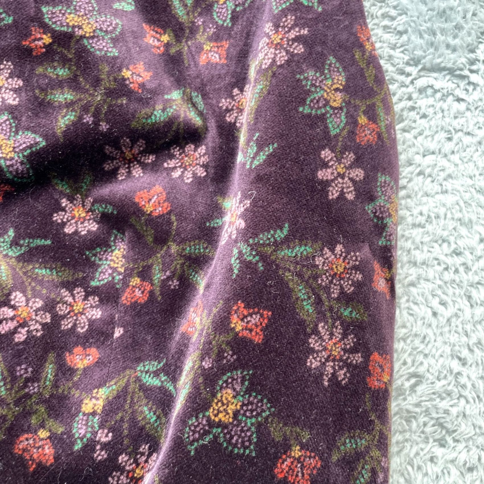 Coldwater Creek VINTAGE Coldwater Creek Vest Womens Medium Red Floral Velvet Notch Lapel Casual Classic Size M / US 6-8 / IT 42-44 - 5 Thumbnail