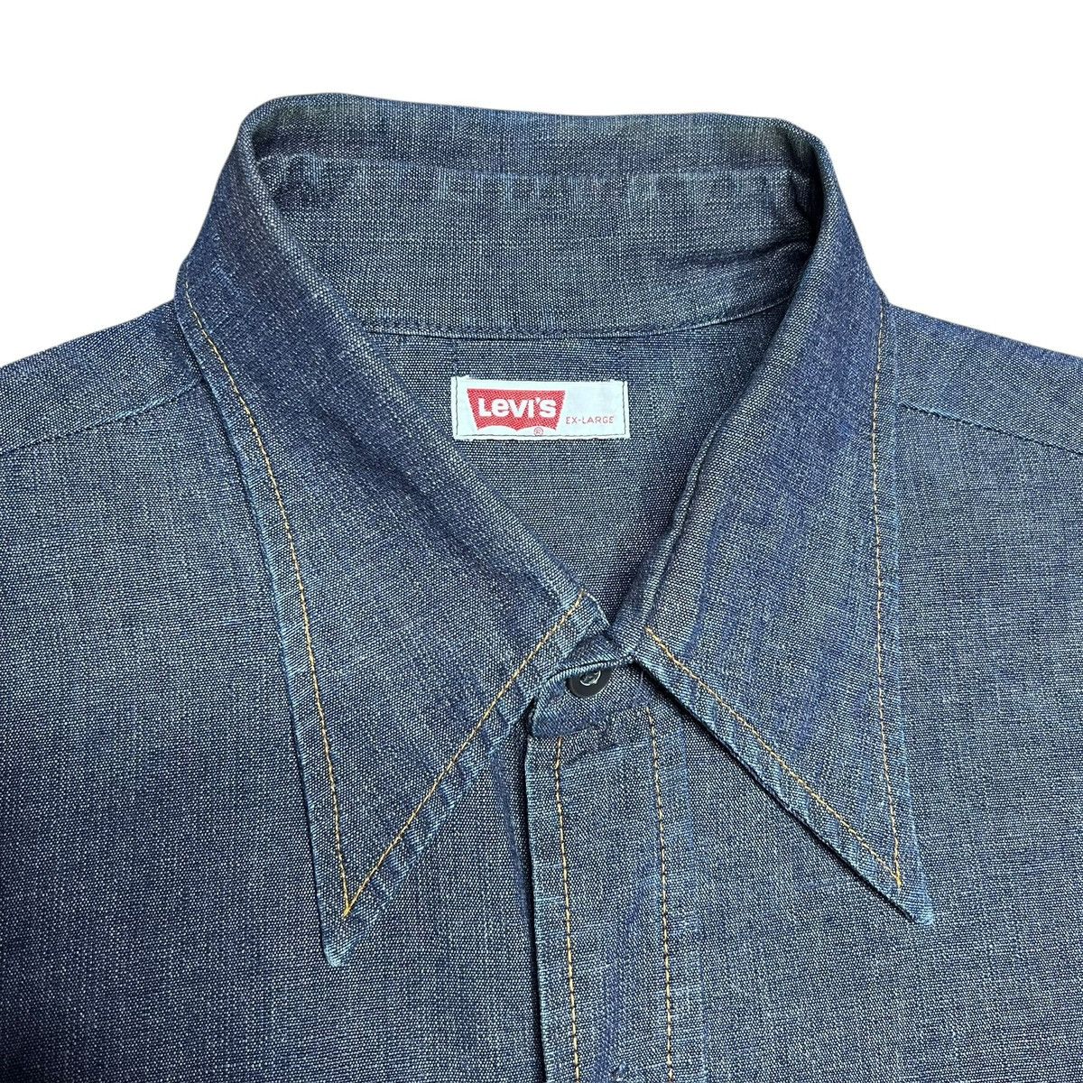 Levi's 1970s Levi’s Orange Tab Denim Button Up Long Sleeve Shirt Size US XL / EU 56 / 4 - 2 Thumbnail