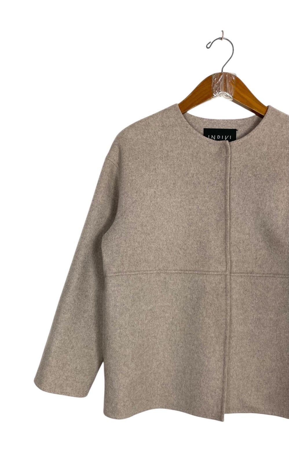 Japanese Brand Rare‼️Indivi x Hamilton Lambswool Coat Size M / US 6-8 / IT 42-44 - 2 Thumbnail