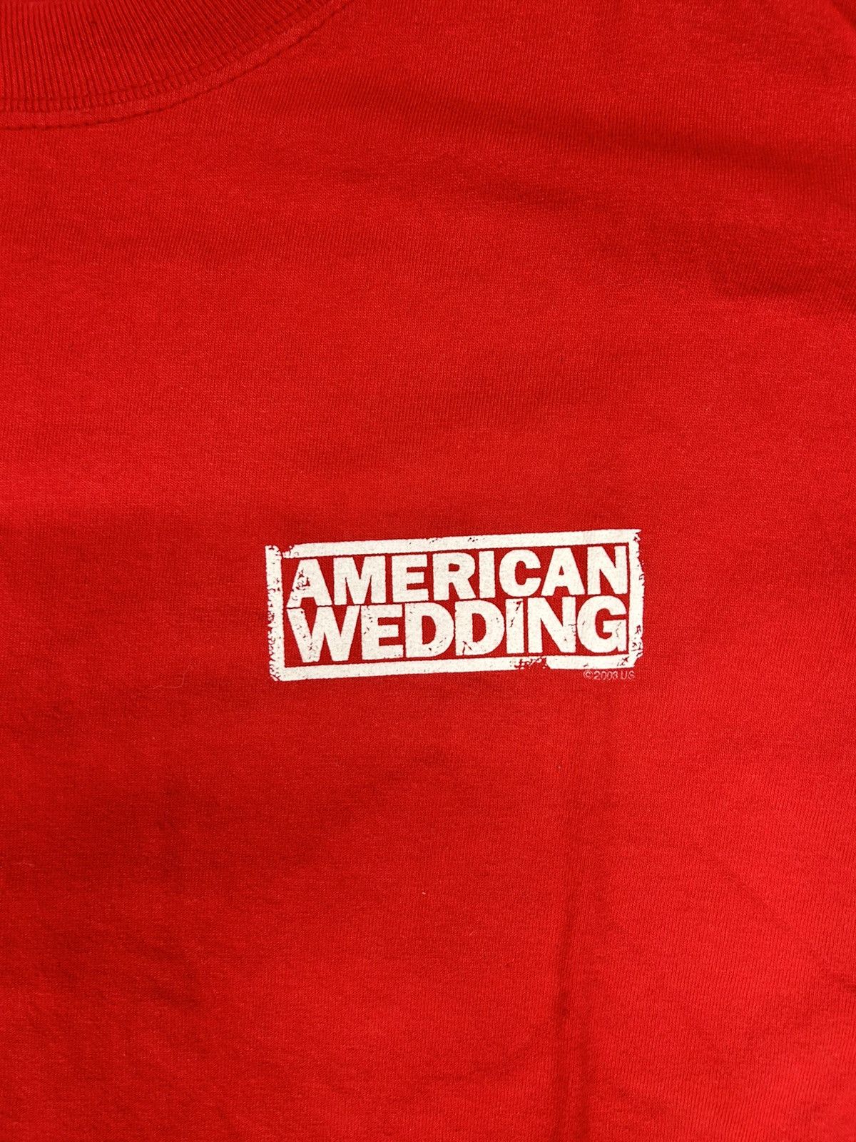 Vintage Y2K Essential American Wedding Red Movie Promo Tee Shirt Size US L / EU 52-54 / 3 - 3 Thumbnail