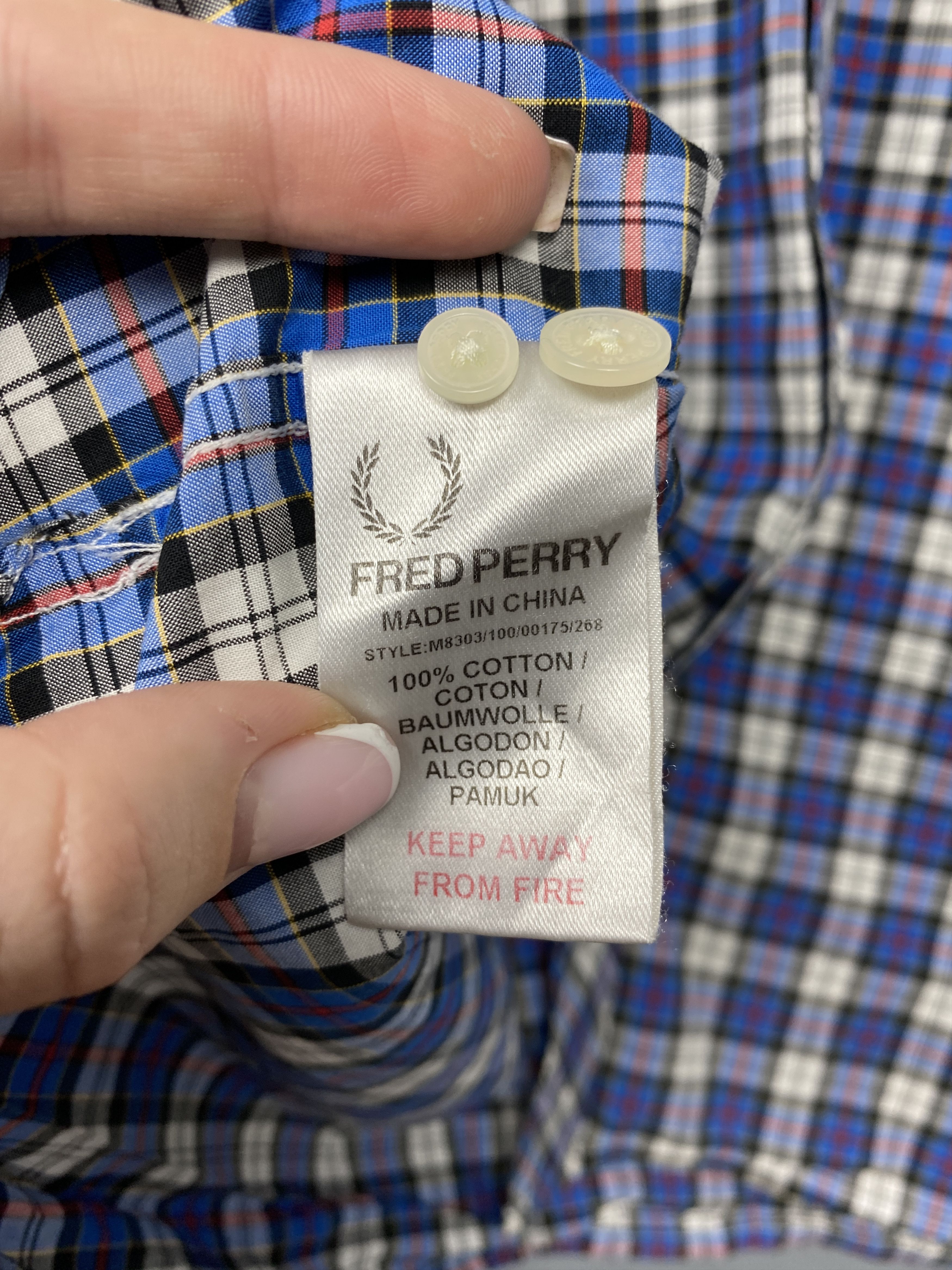 Fred Perry Fred Perry Vintage Mens Long Sleeve Shirt Size US L / EU 52-54 / 3 - 6 Thumbnail