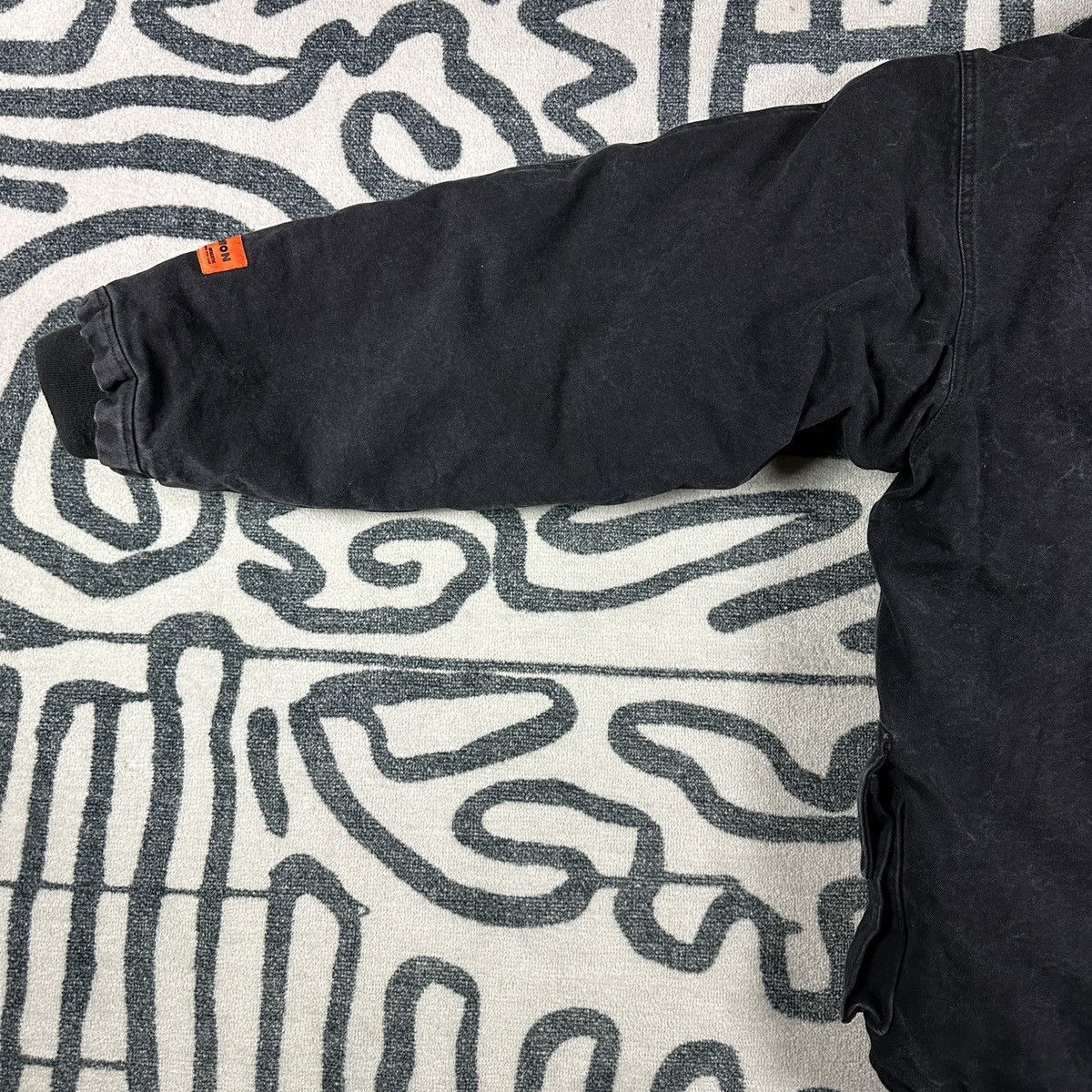 Heron Preston Black Fireman Jacket Clasp Size XL