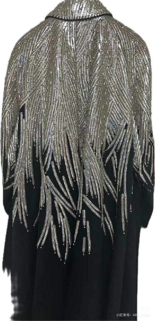 Dior Dior Men’s Fall/Winter 2020 – Embroidered Cashmere Cape Coat Size US L / EU 52-54 / 3 - 2 Thumbnail