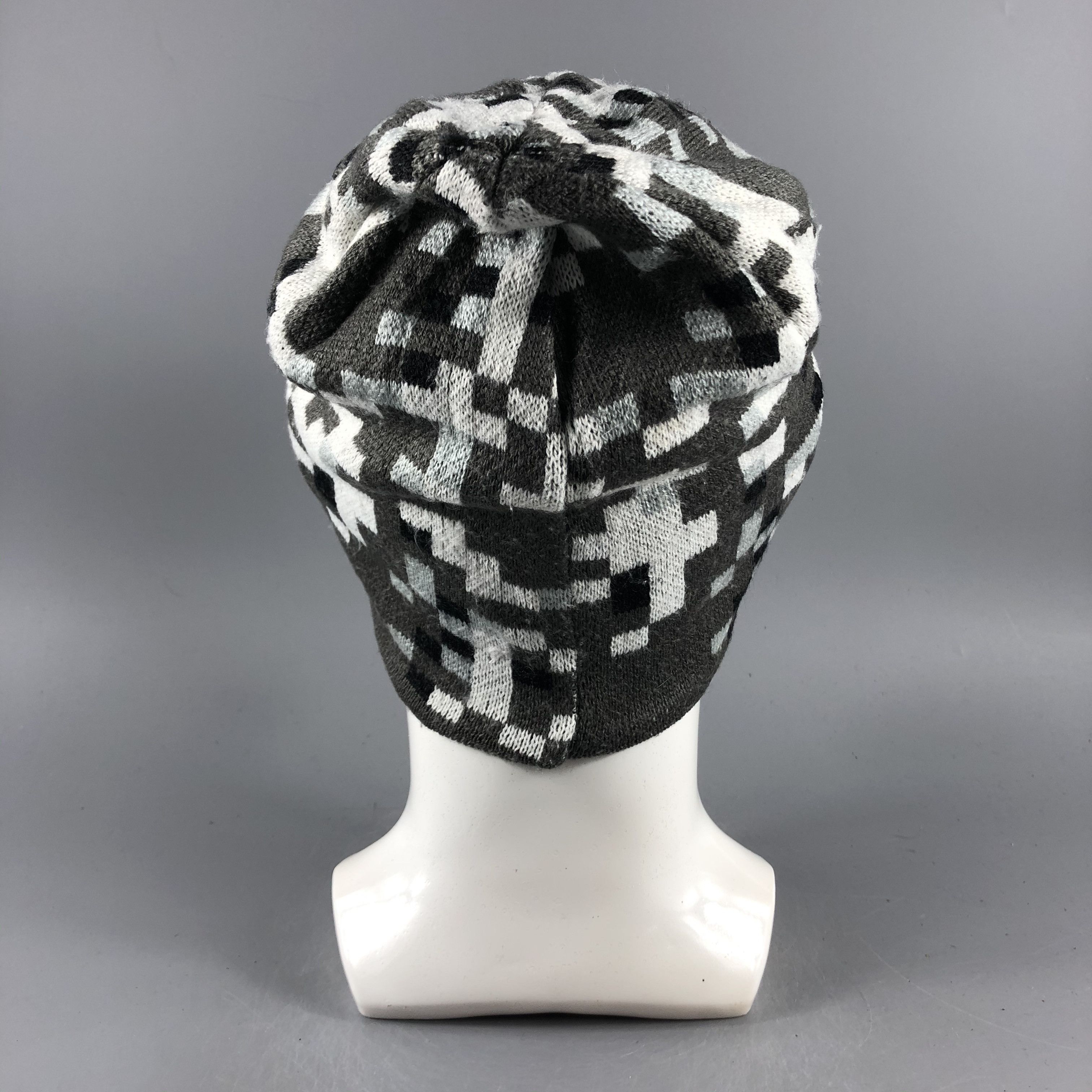 Japanese Brand × Vintage Unknown Block Design Lid Beanie Snow Hat Snow Cap -D387 Size ONE SIZE - 2 Thumbnail