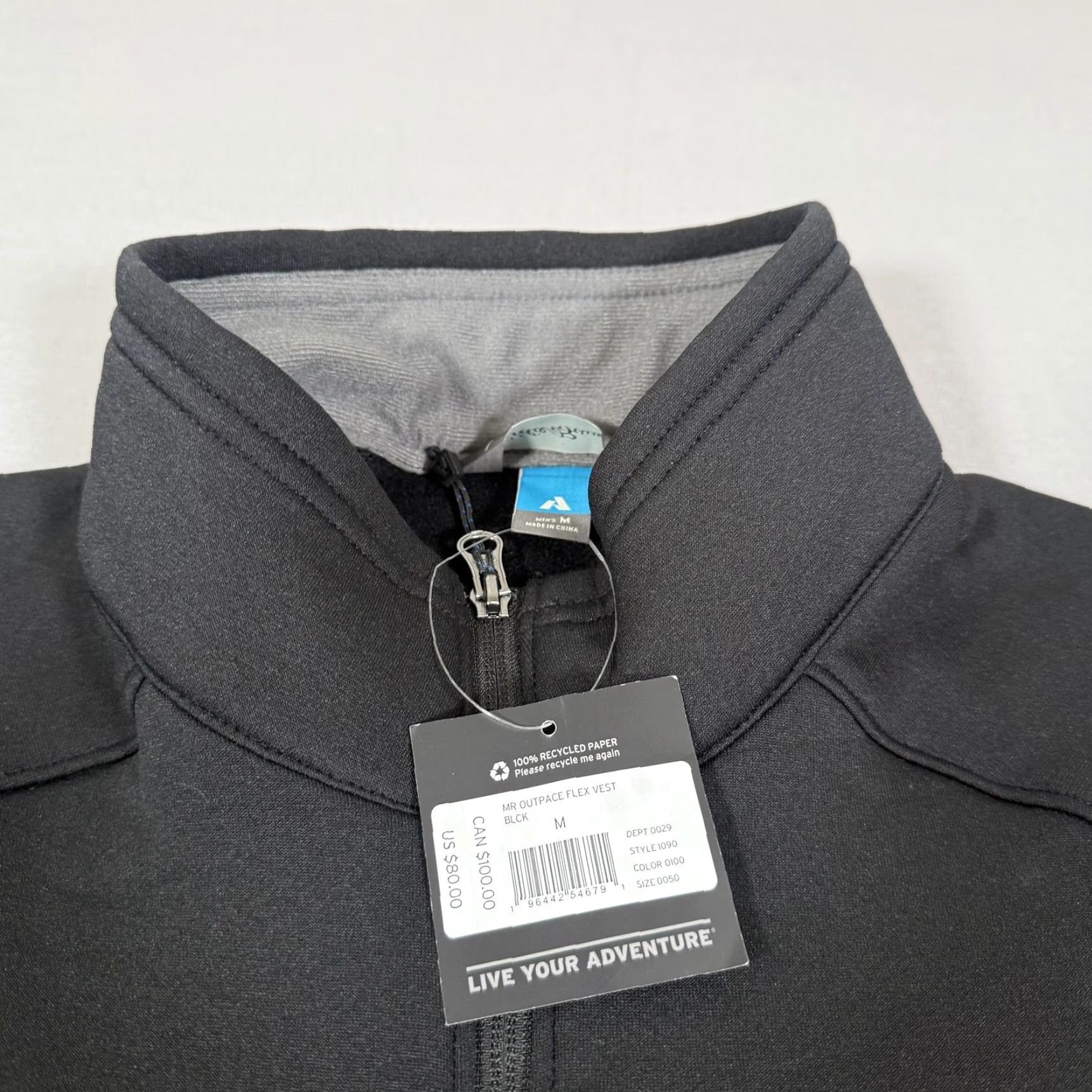 Eddie Bauer Eddie Bauer First Ascent Outpace Flex Vest Mens M Black Zip Up Lined Pockets Outdoor Hiking Outdoorwear Regular Fit Size US M / EU 48-50 / 2 - 3 Thumbnail