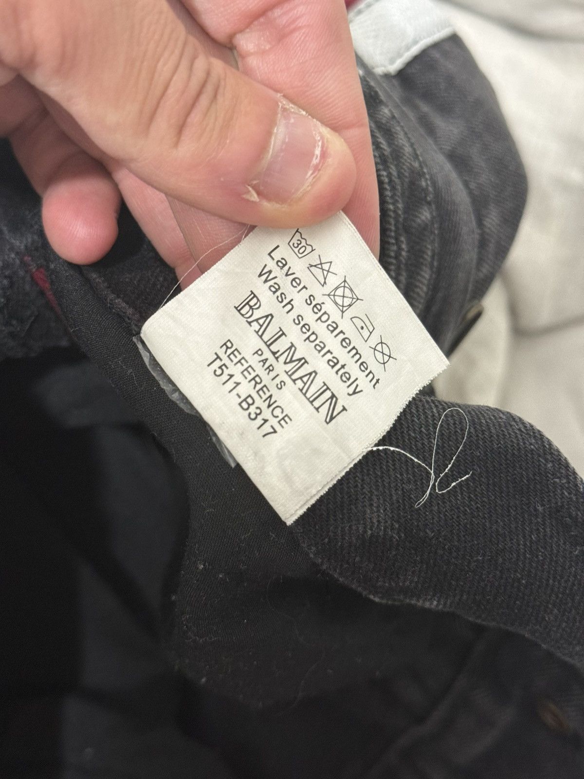 Balmain F/W10 Decarnin Striped Bikers *Grail* Size US 32 / EU 48 - 11 Thumbnail