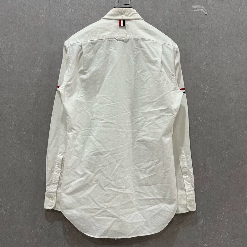 Thom Browne Thom Browne White long-sleeved shirt Size US M / EU 48-50 / 2 - 2 Thumbnail