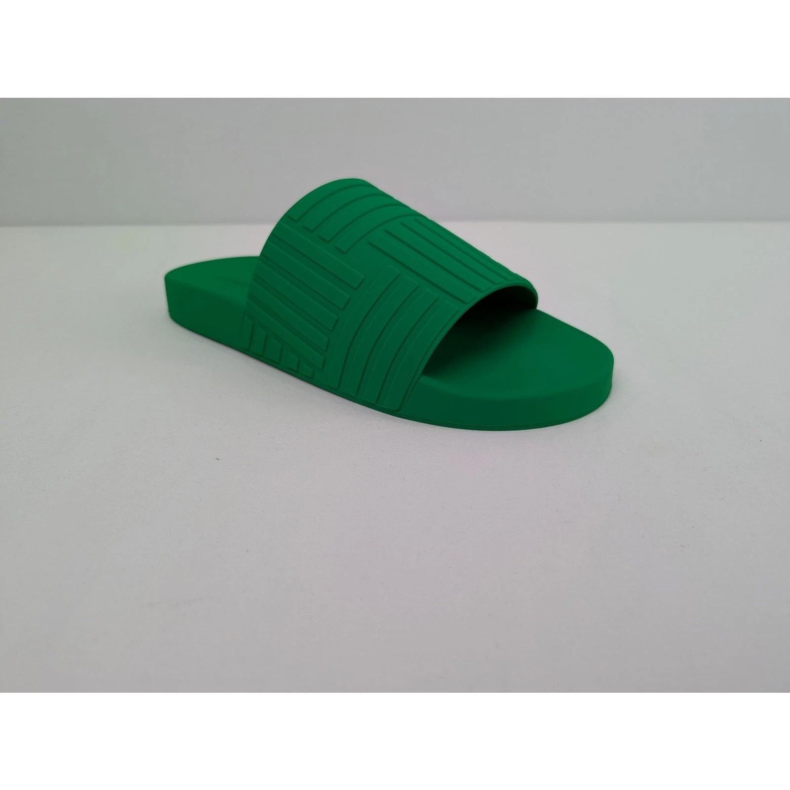 Bottega Veneta o1rshd1 Rubber Carpet Slider Sandal in Parakeet Size US 13 / EU 46 - 2 Thumbnail