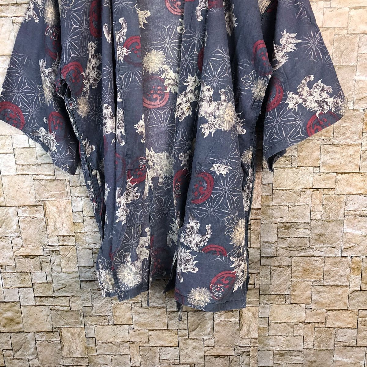 Japanese Brand Japan vintage fullprint Blue Kimono #A512 Size US M / EU 48-50 / 2 - 4 Thumbnail